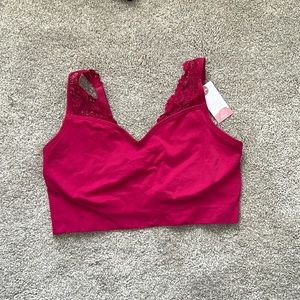 Cacique Bralette size 22/24 with lace straps